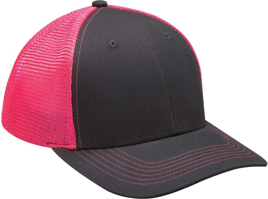 Front View of Neon Pink Prodigy Cap - PR102