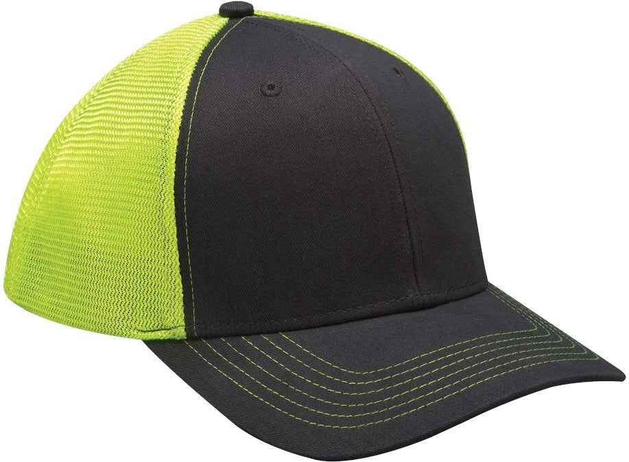 Front View of Neon Yellow Prodigy Cap - PR102
