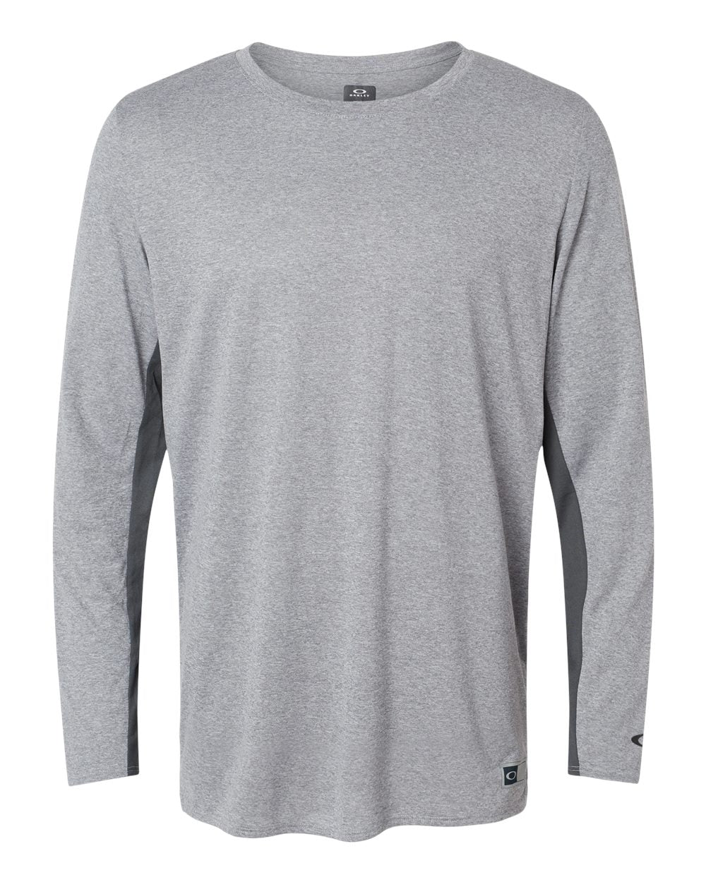 Front View of New Granite Heather Team Issue Hydrolix Long Sleeve T-Shirt - FOA402992
