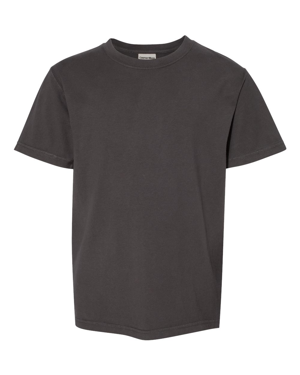 Front View of New Railroad Grey Garment-Dyed Youth T-Shirt - GDH175