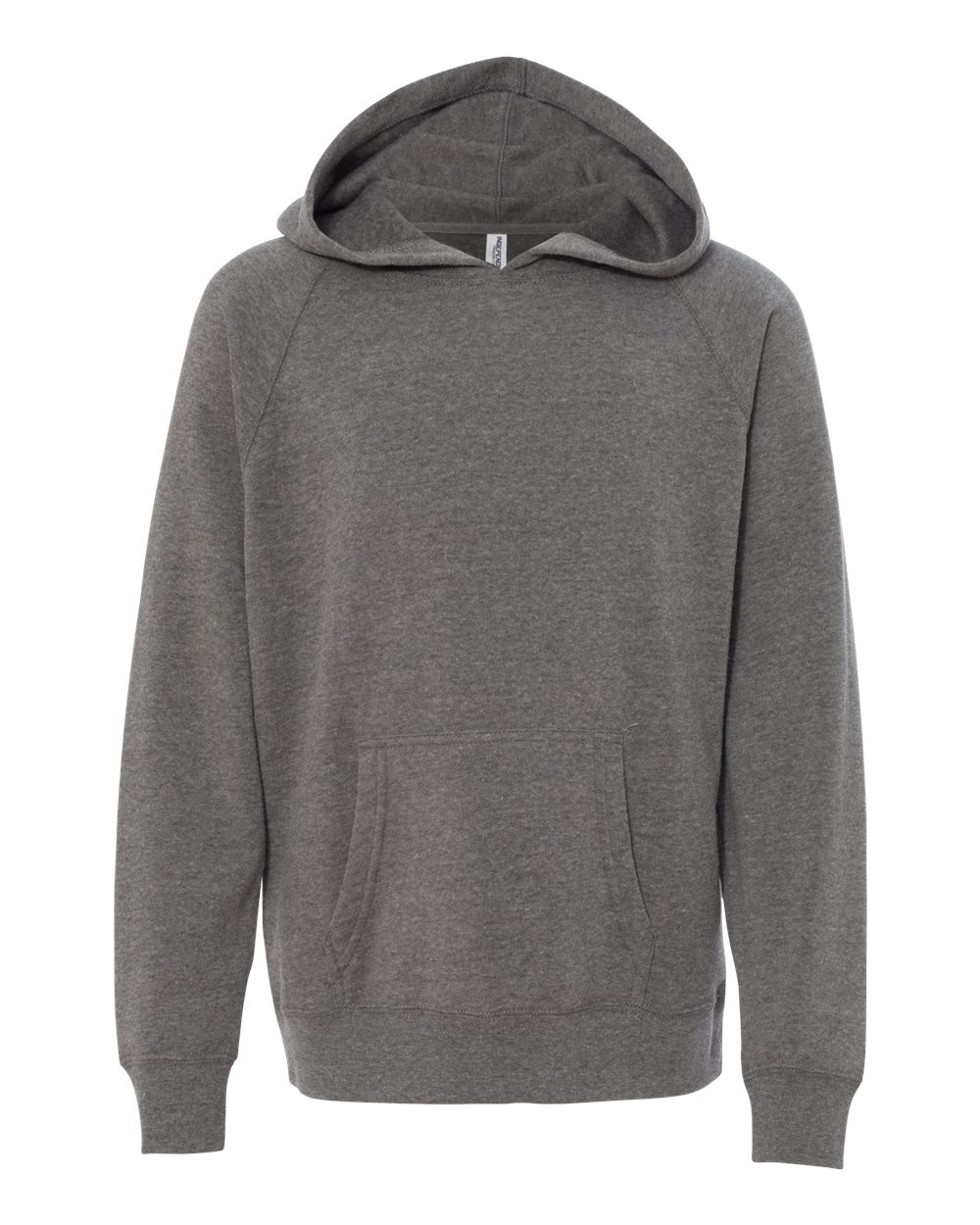 Front View of Nickel Youth Lightweight Special Blend Raglan Hooded Sweatshirt - PRM15YSB
