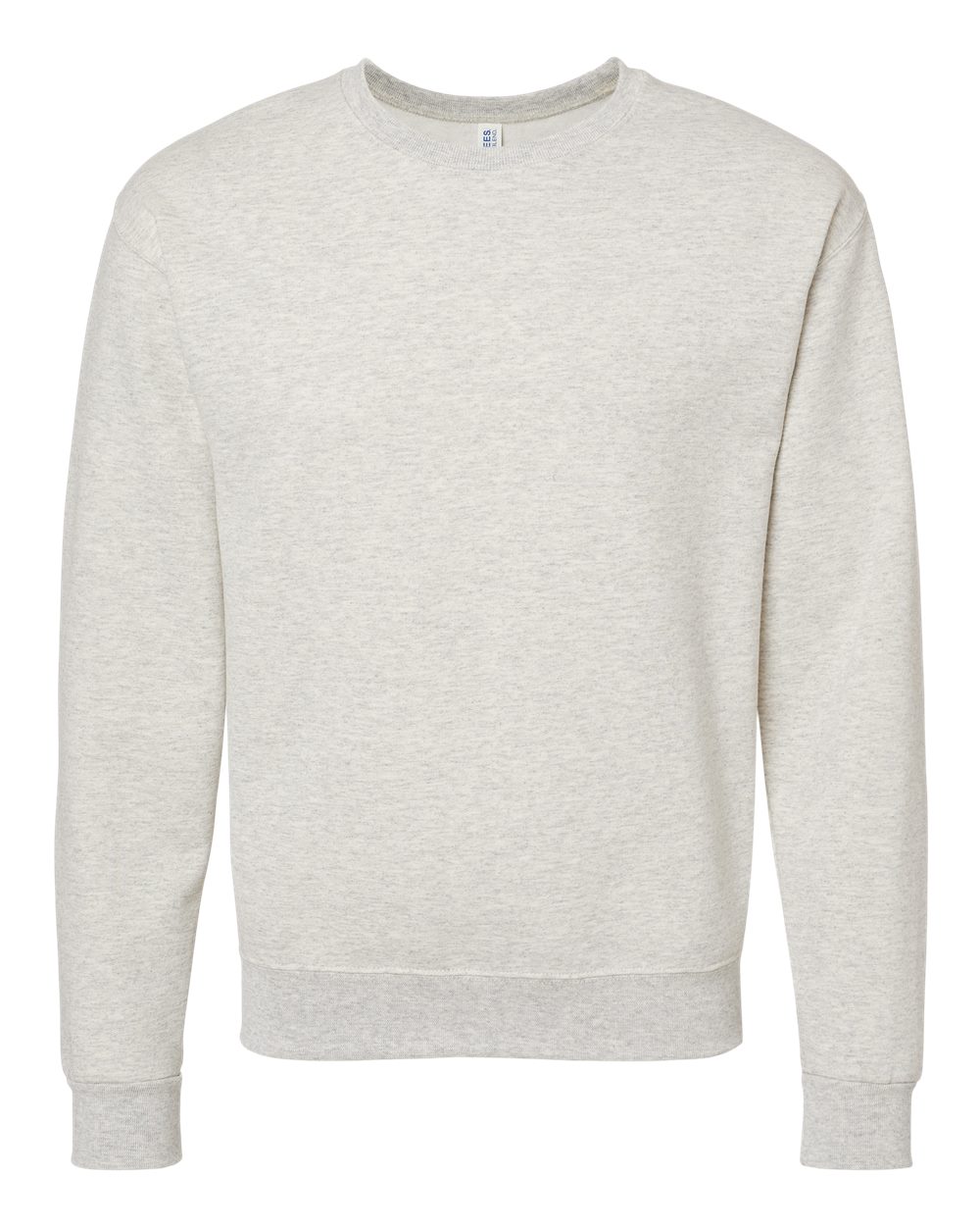 Front View of Oatmeal Heather NuBlend® Crewneck Sweatshirt - 562MR