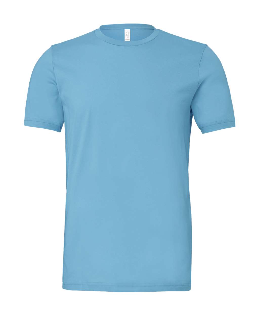 Front View of Ocean Blue Jersey Tee - 3001