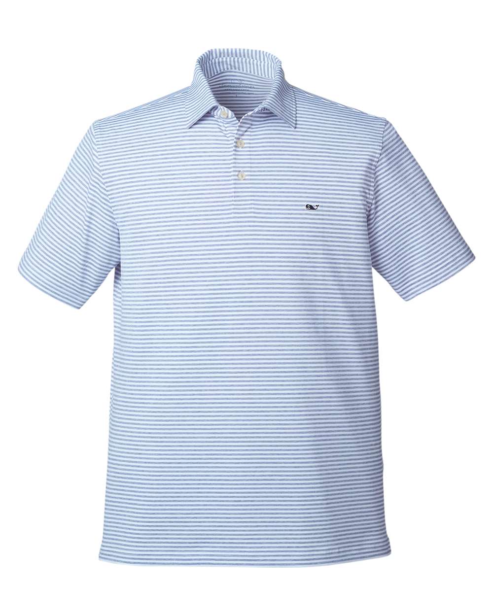 Front View of Ocean Breeze Heathered Winstead Sankaty Polo - G011145