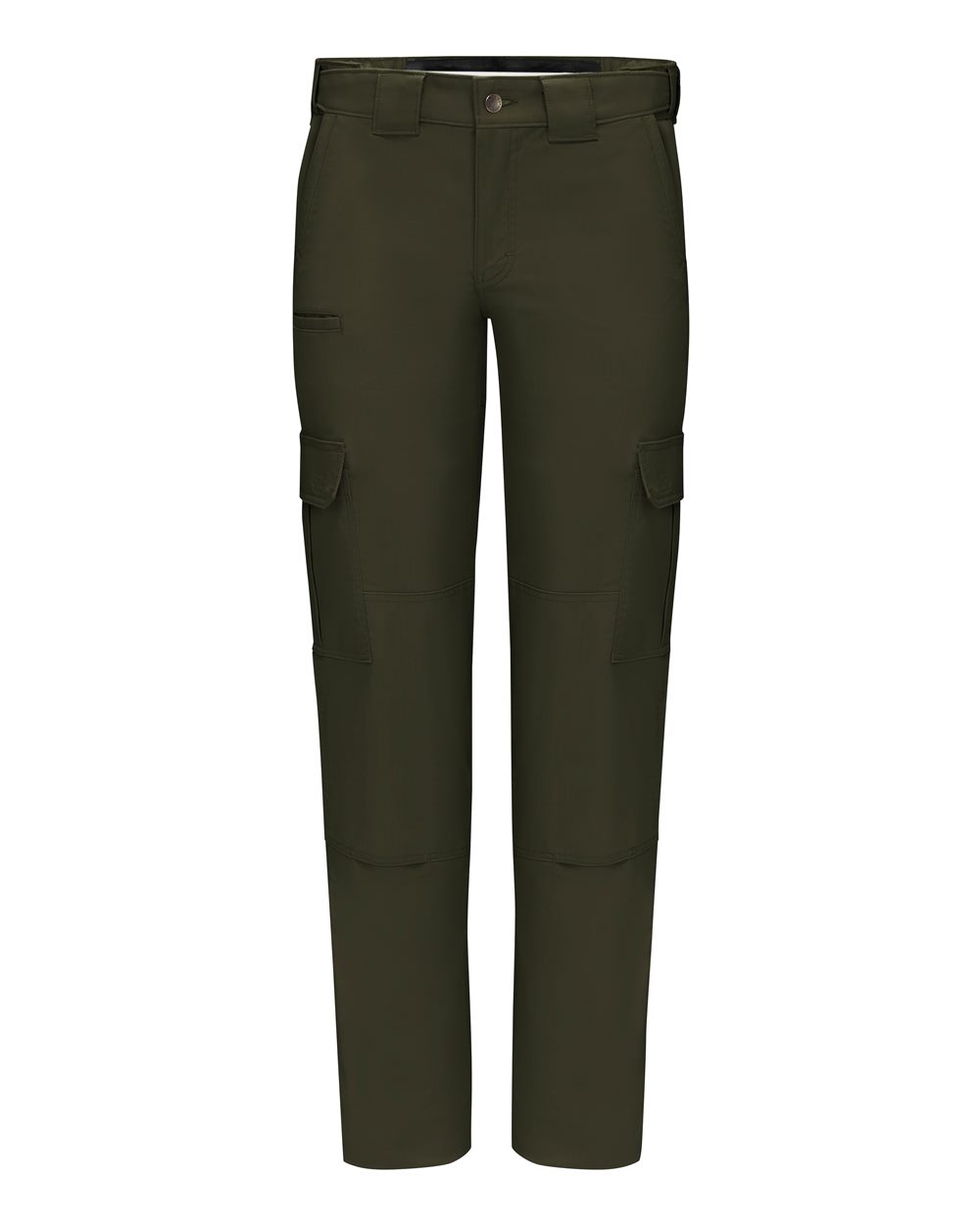 Front View of OD Green - 37 Unhemmed Women's Tactical Pants - FP78