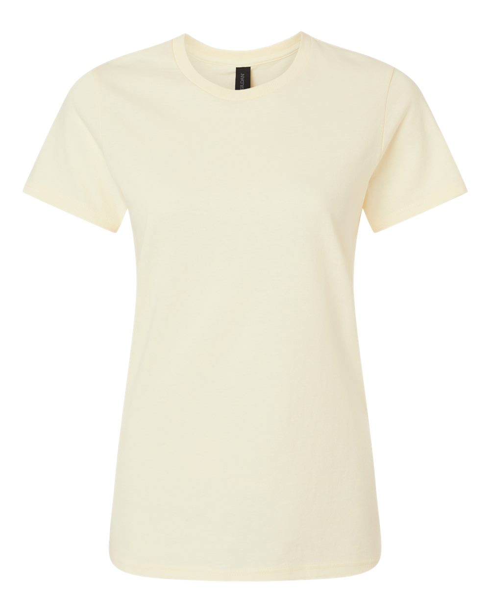 Front View of Off White Heavy Cotton™ Women’s T-Shirt - 5000L