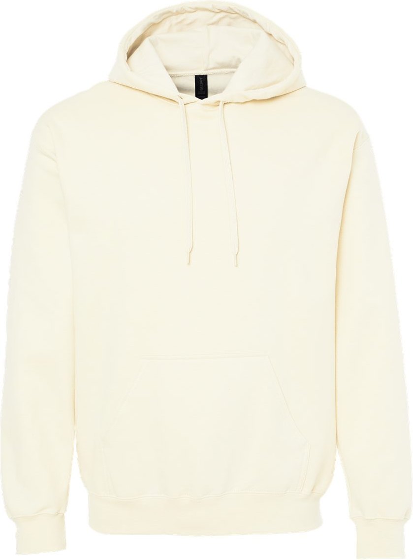 Front View of Off White Softstyle® Midweight Hooded Sweatshirt - SF500