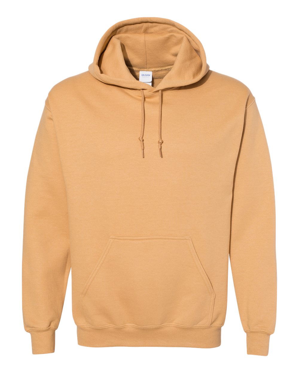 Front View of Old Gold Heavy Blend™ Hooded Sweatshirt - 18500