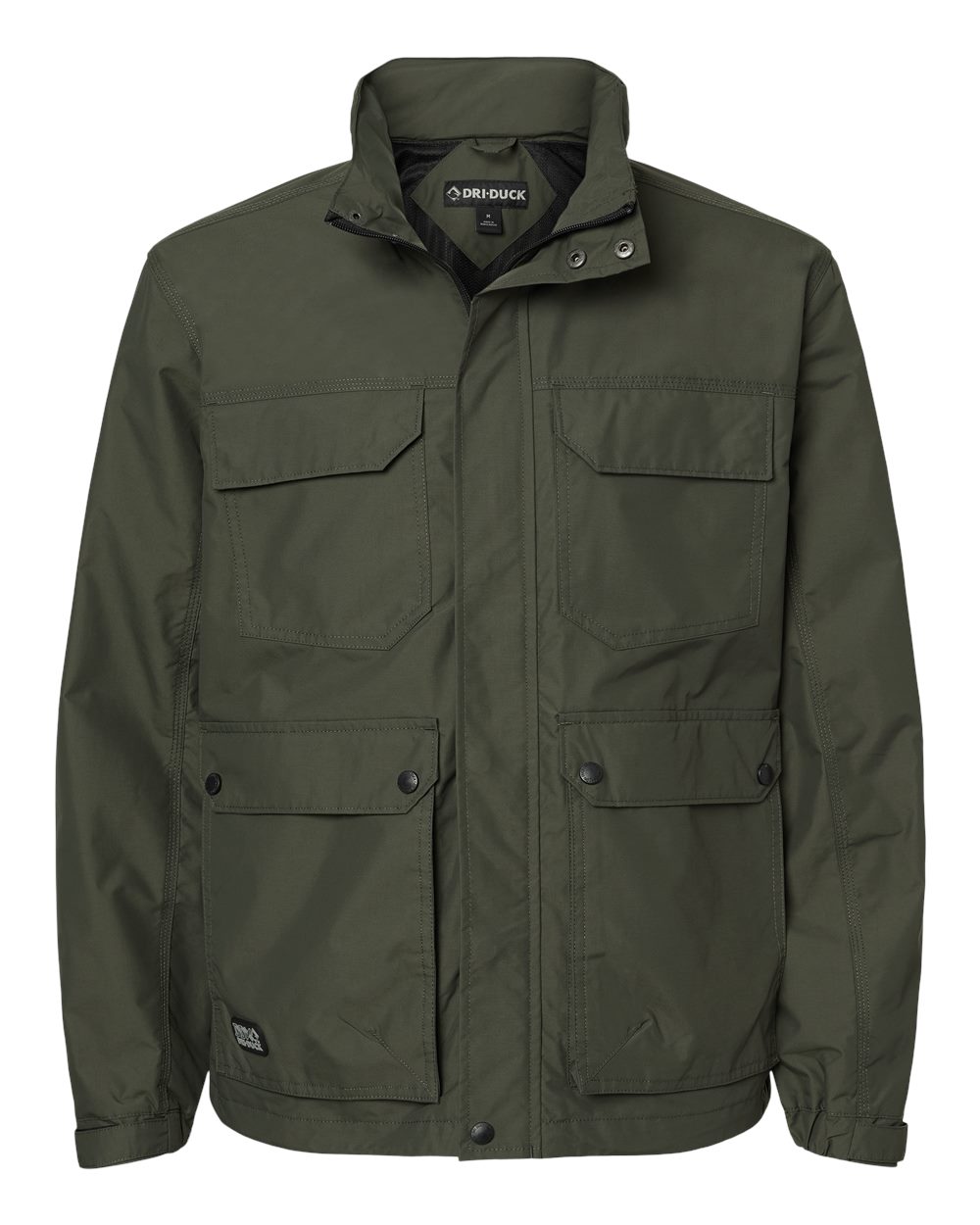 Front View of Olive Field Jacket - 5325