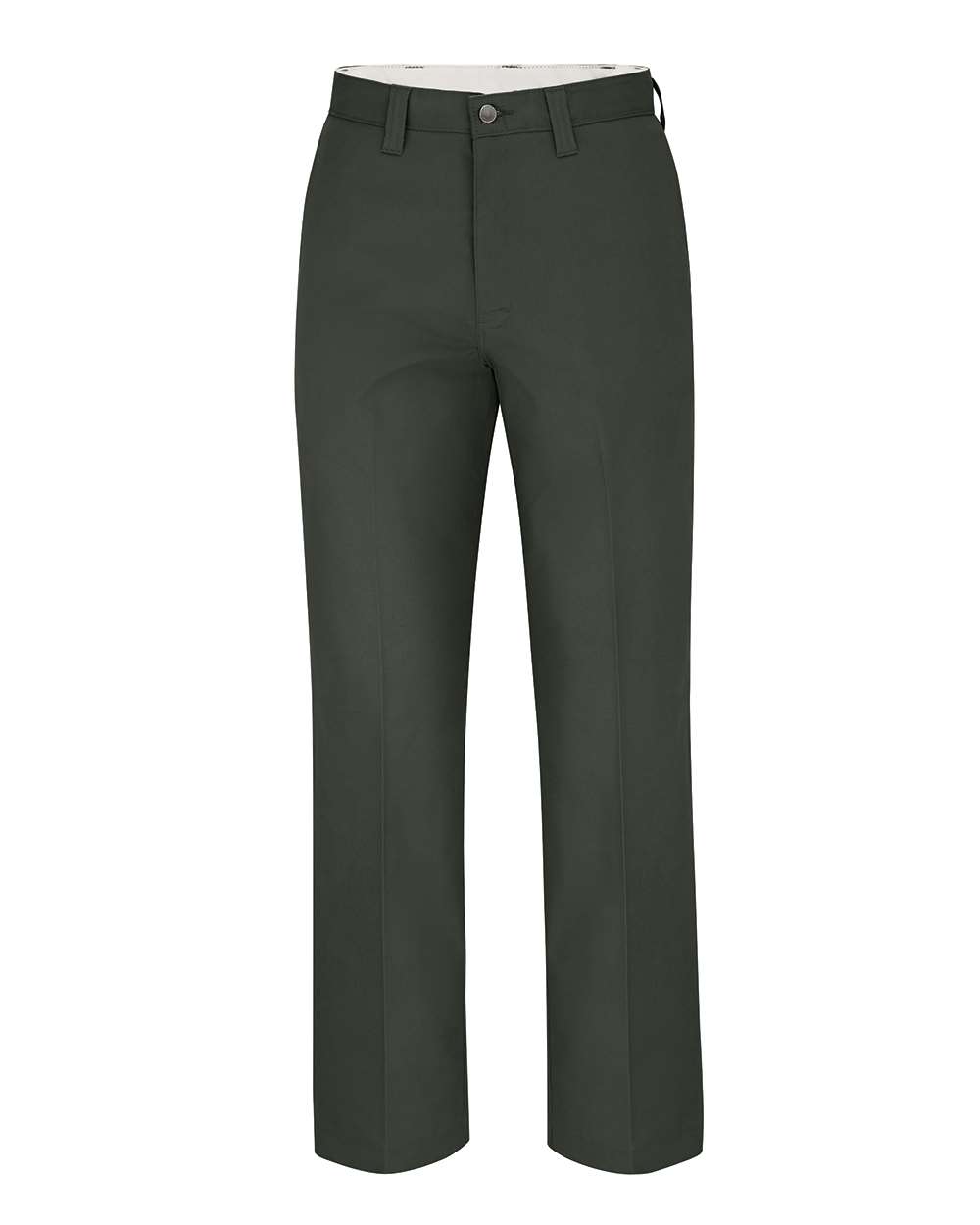 Front View of Olive Green - 37 Unhemmed Premium Industrial Multi-Use Pocket Pants - LP22