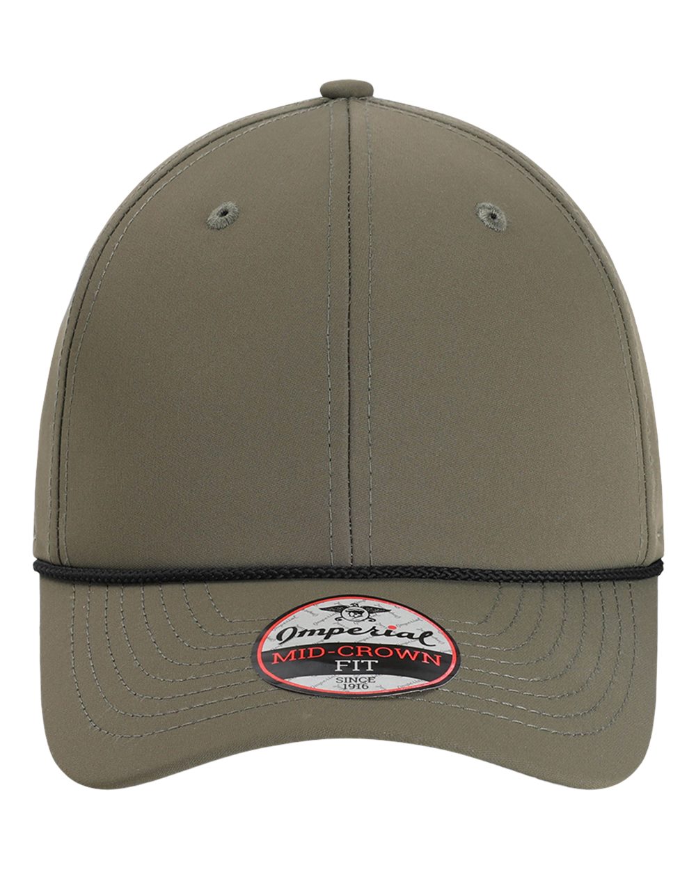 Front View of Olive Green/ Black The Wingman Cap - 7054
