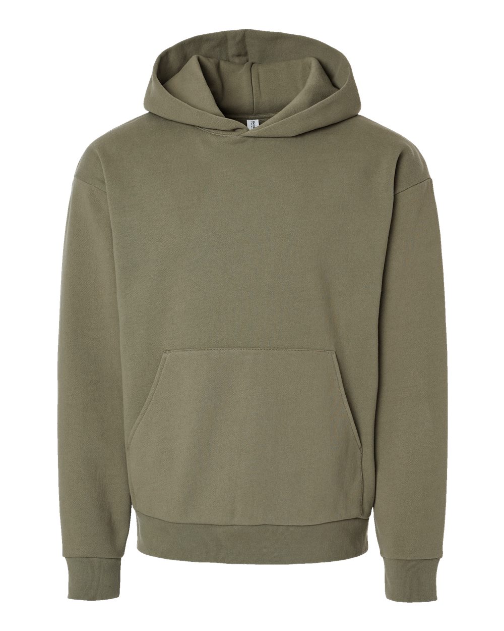 Front View of Olive Mainstreet Hooded Sweatshirt - IND420XD