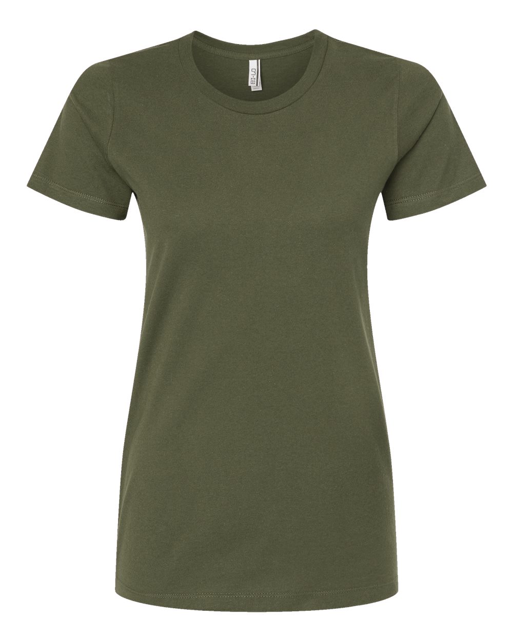 Front View of Olive Women's Premium Cotton T-Shirt - 516