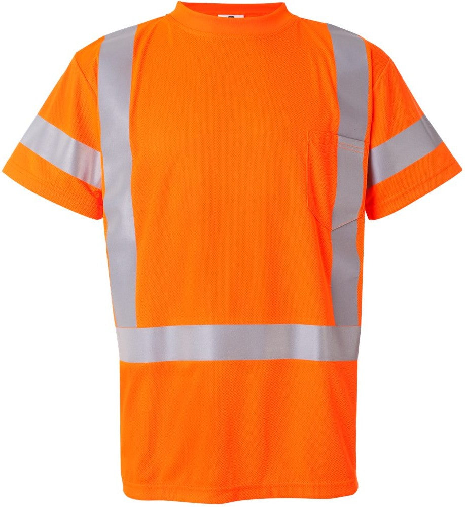 Front View of Orange Class 3 T-Shirt - 9118-9119