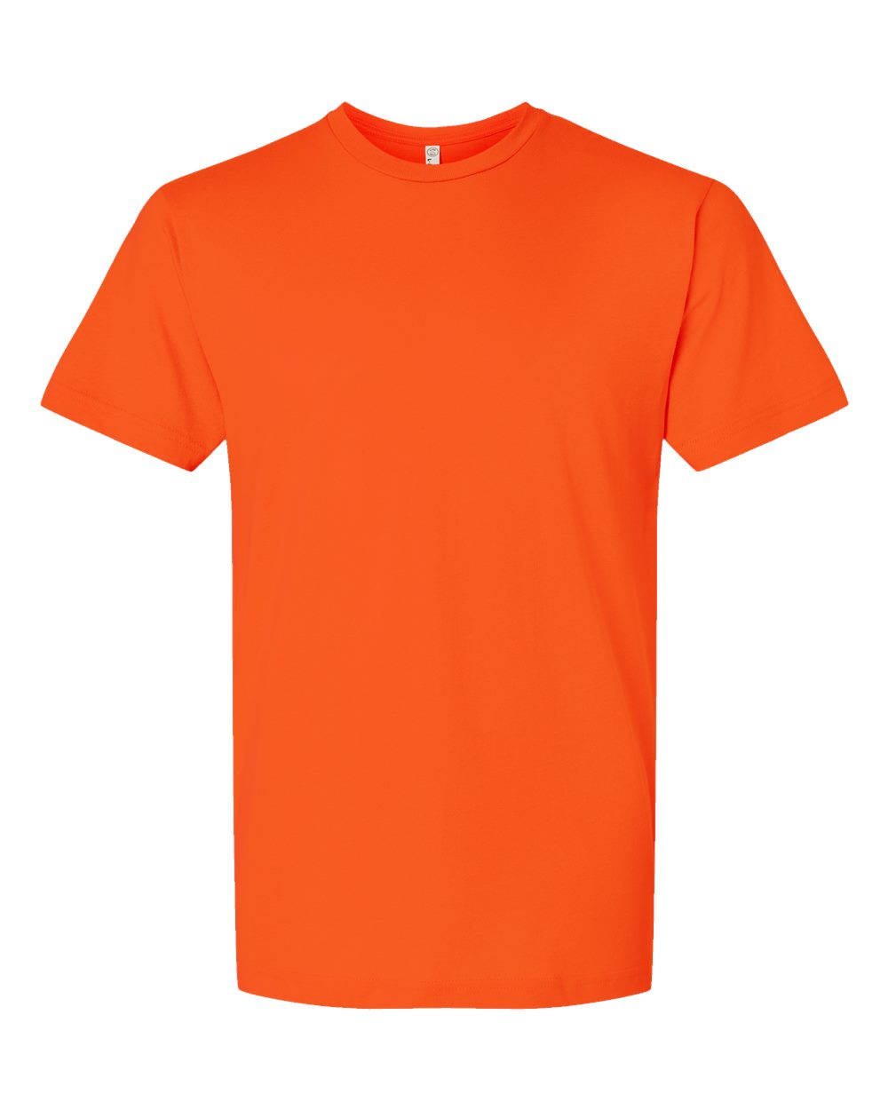 Front View of Orange Fine Jersey Tee - 6901