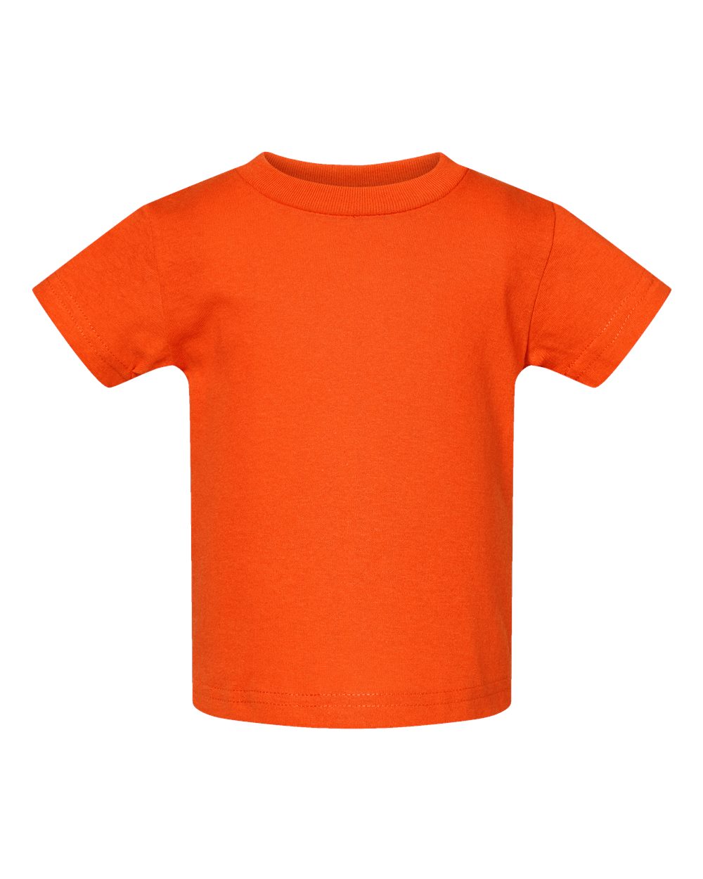 Front View of Orange Infant Cotton Jersey Tee - 3401