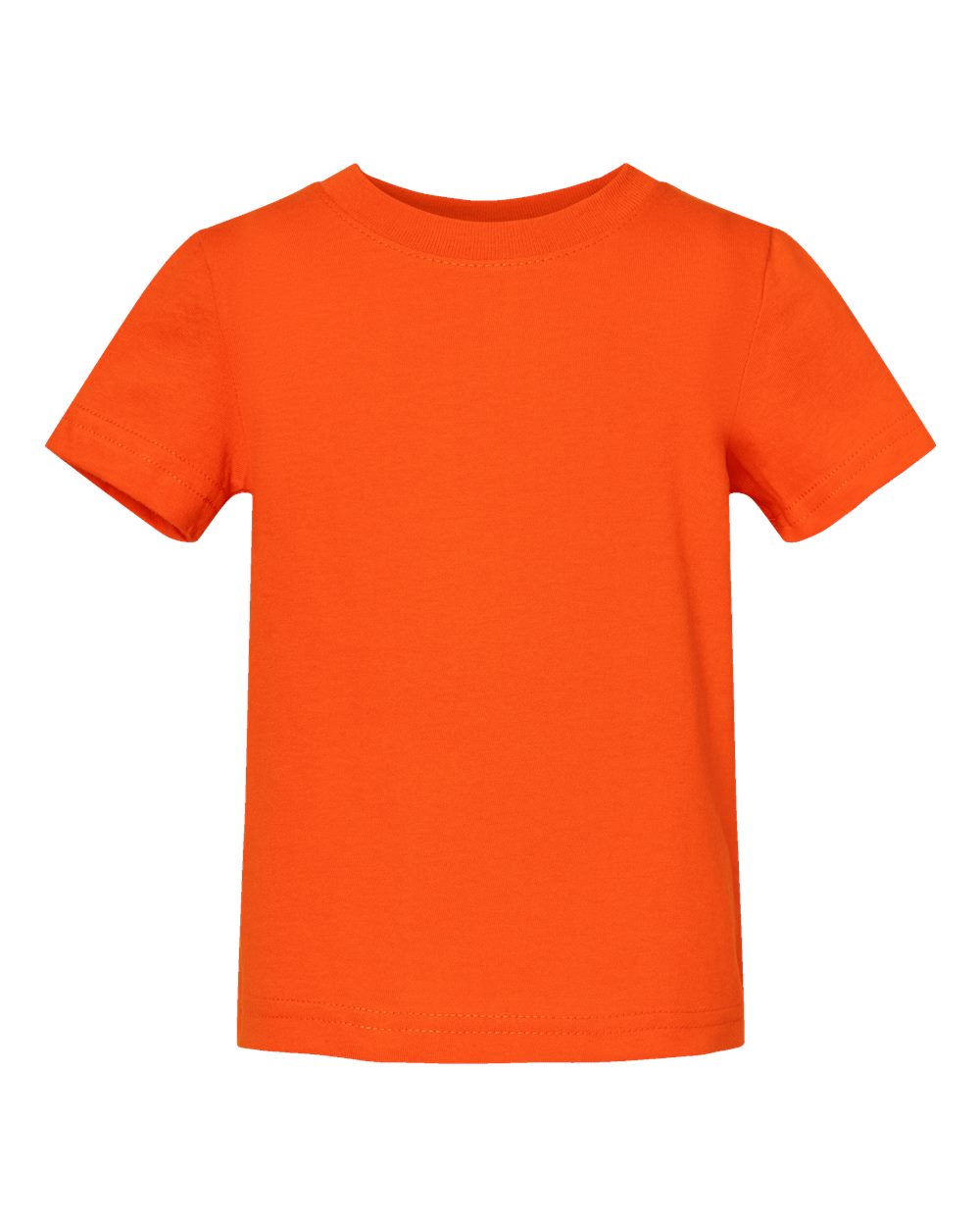 Front View of Orange Infant Fine Jersey Tee - 3322