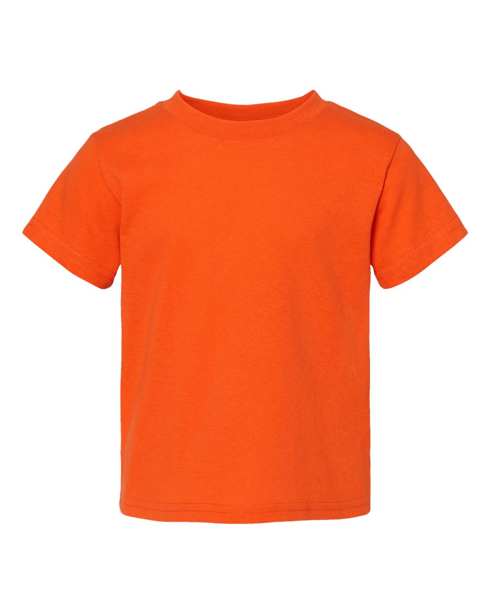 Front View of Orange Juvy Youth Short Sleeve T-Shirt - 3301J