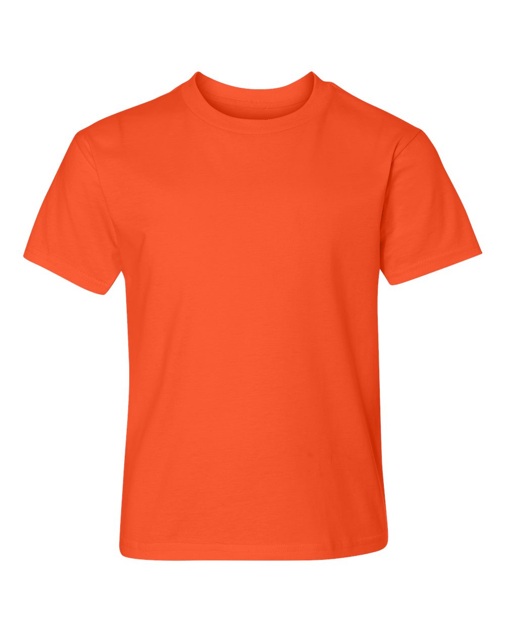 Front View of Orange Perfect-T Youth T-Shirt - 498Y