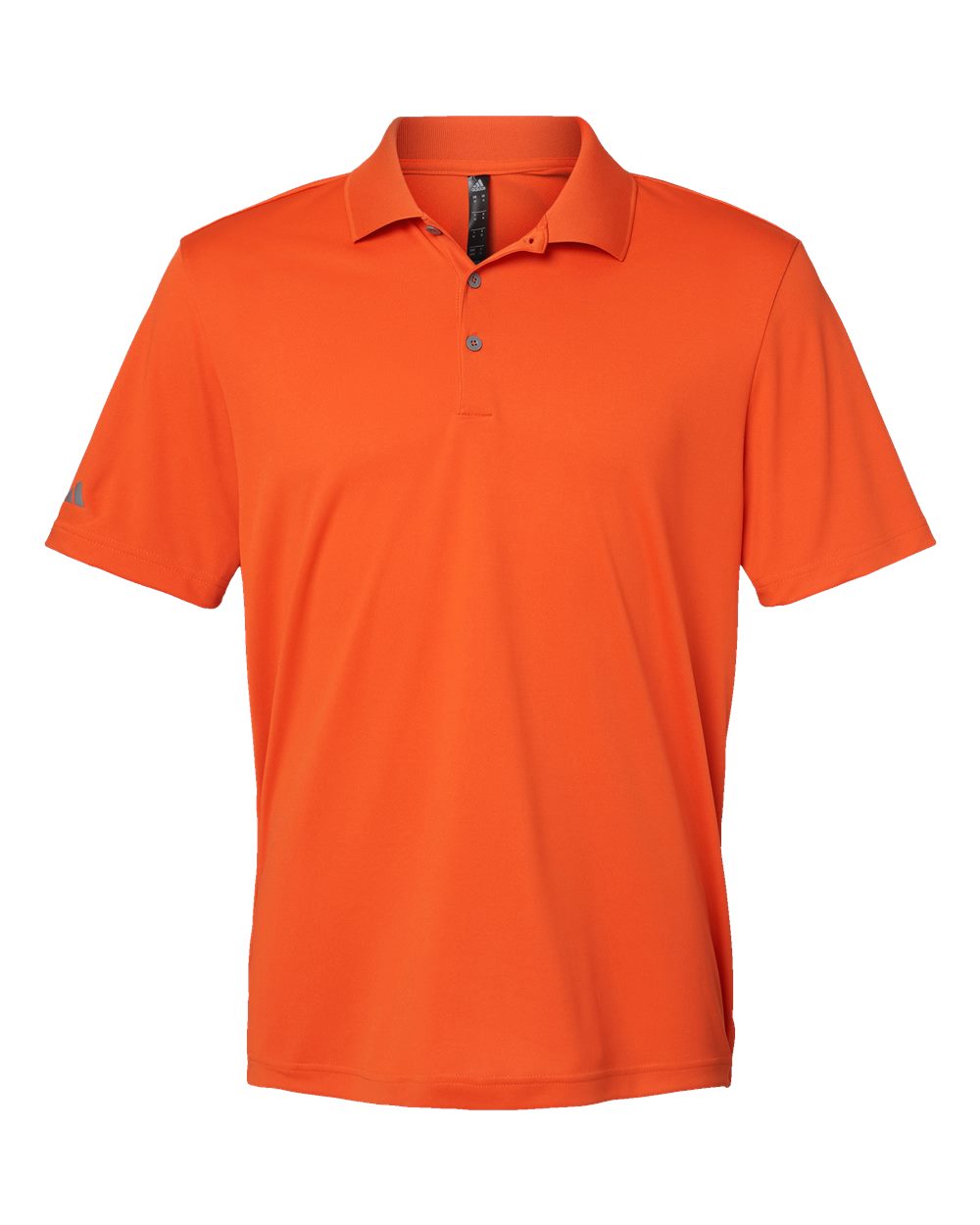 Front View of Orange Performance Polo - A230
