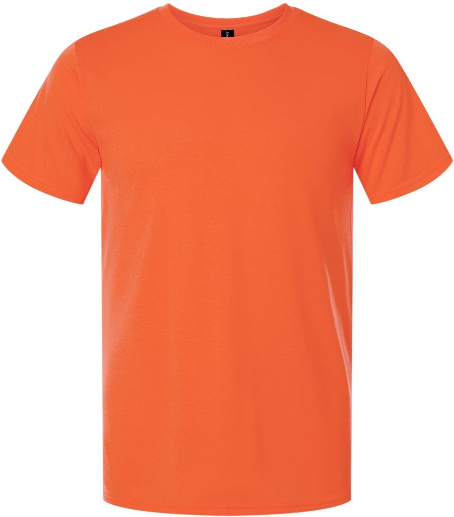 Front View of Orange Performance® T-Shirt - 42000
