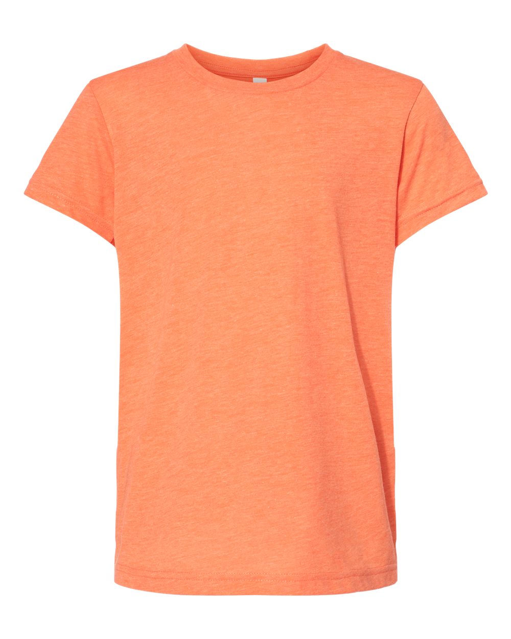Front View of Orange Triblend Youth Triblend Tee - 3413Y
