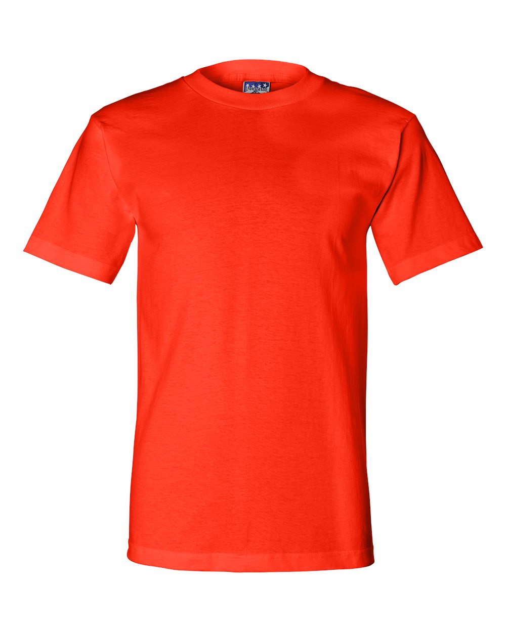 Front View of Orange Union-Made T-Shirt - 2905
