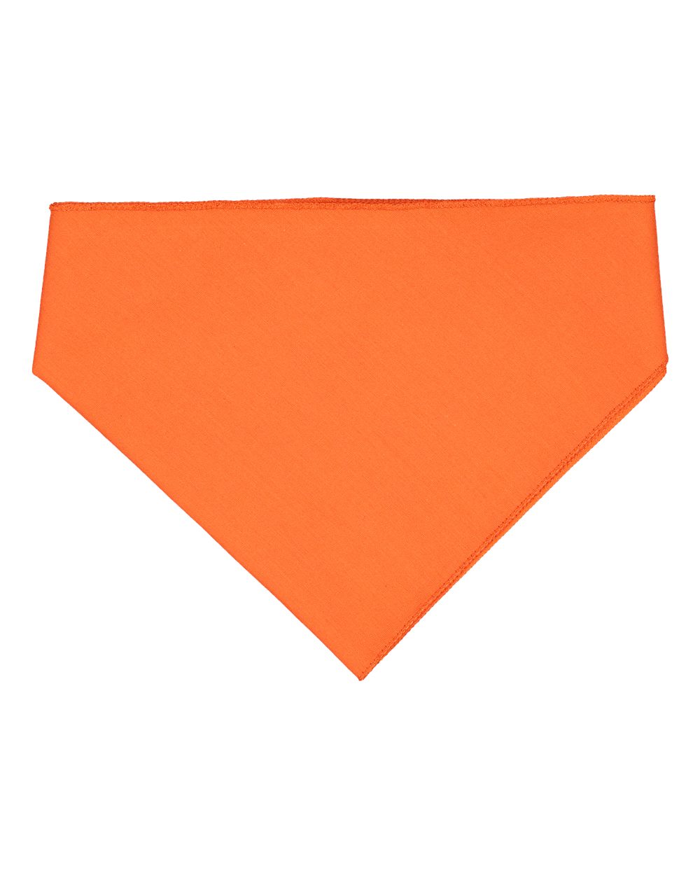 Front View of Orange USA-Made Doggie Bandana - 3905