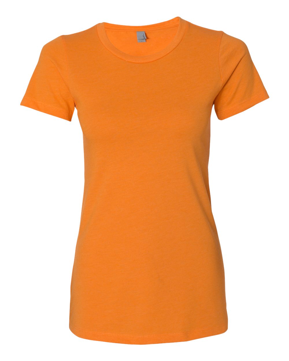 Front View of Orange Women’s CVC T-Shirt - 6610