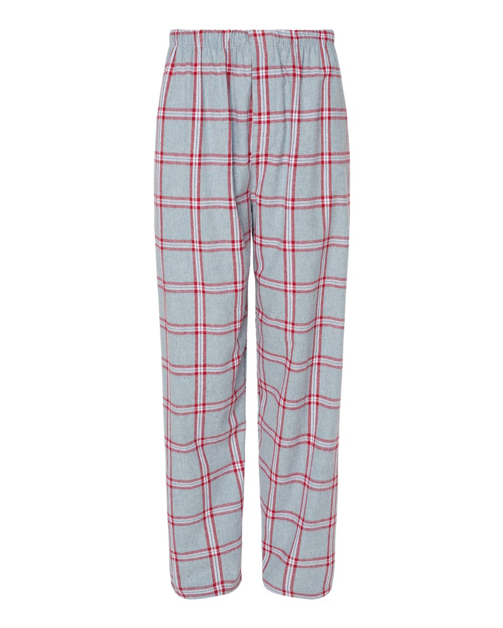 Front View of Oxford Red Tomboy Plaid Harley Flannel Pants - BM6624
