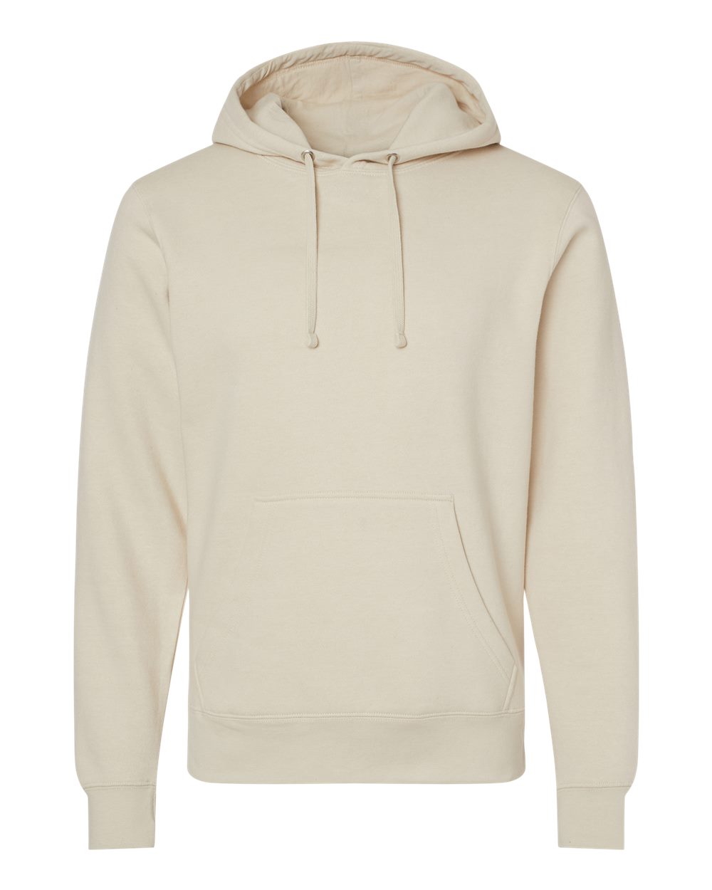 Front View of Oyster BTB Fleece Hooded Sweatshirt - 8720