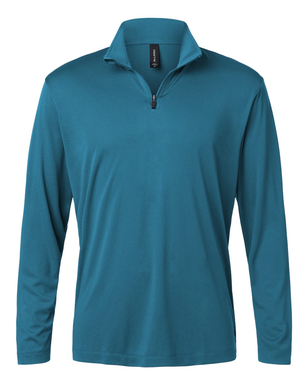Front View of Pacific Blue Pro-Lock Performance Quarter-Zip Pullover - 41870