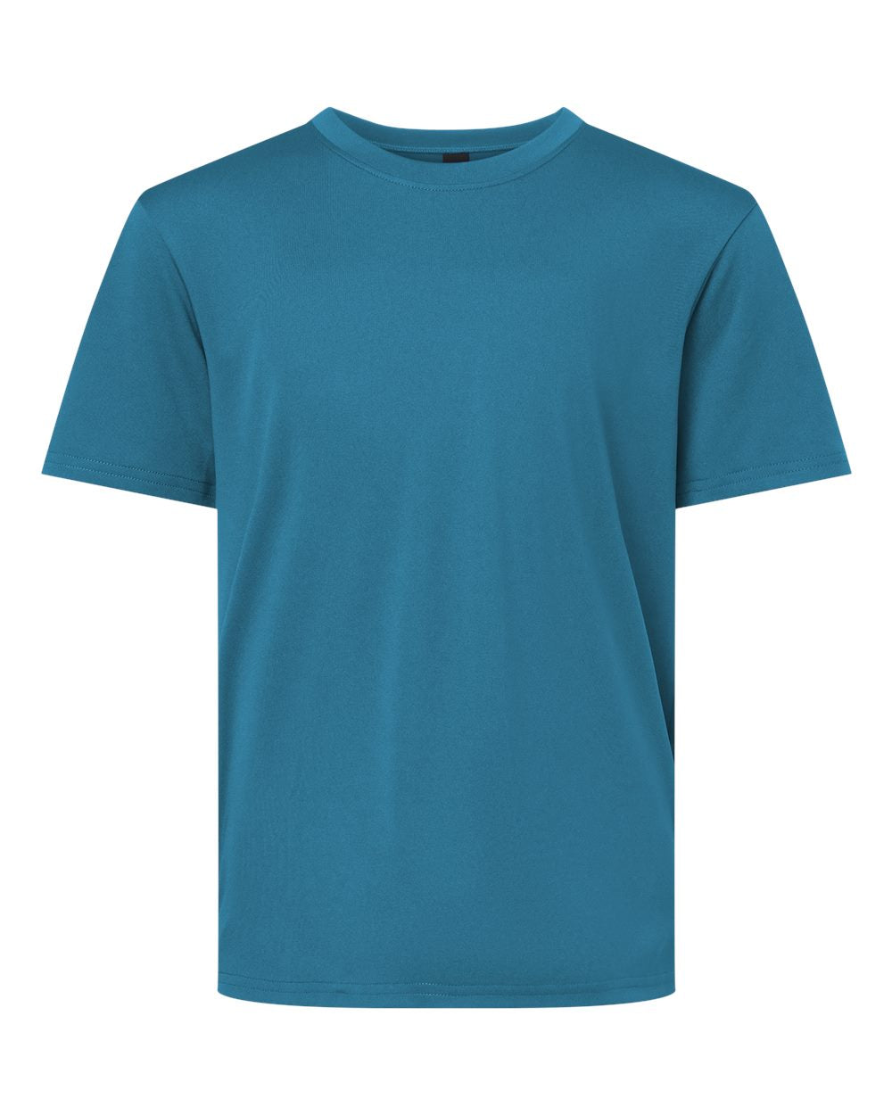Front View of Pacific Blue Pro-Lock Youth Performance T-Shirt - 48000Y