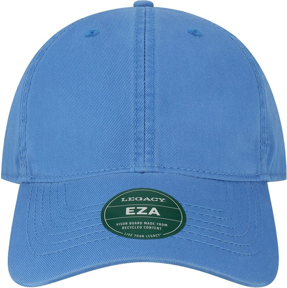 Front View of Pacific Blue Relaxed Twill Dad Hat - EZA