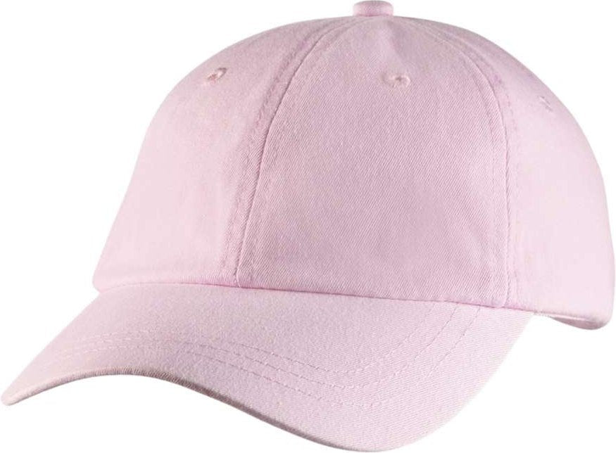 Front View of Pale Pink Women's Optimum Pigment-Dyed Cap - LO101