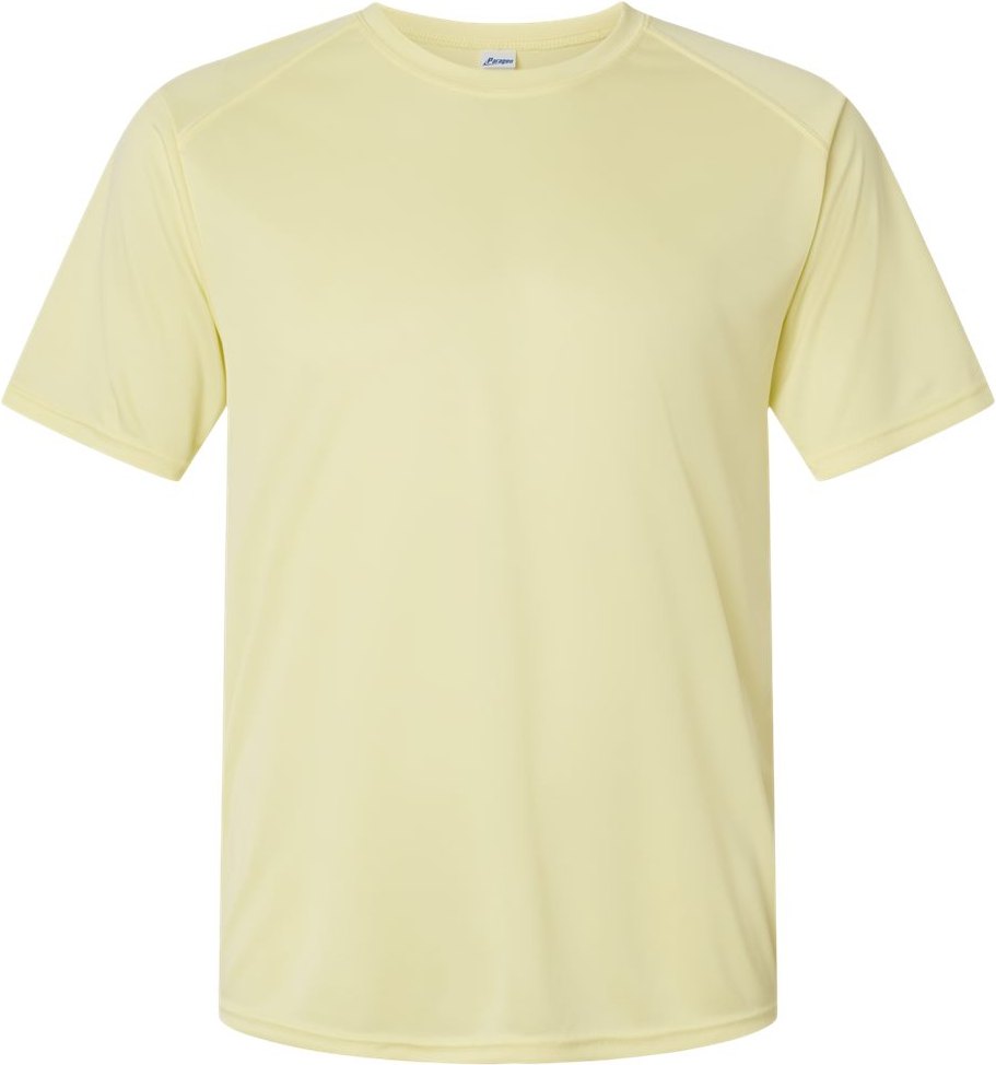 Front View of Pale Yellow Islander Performance T-Shirt - 200