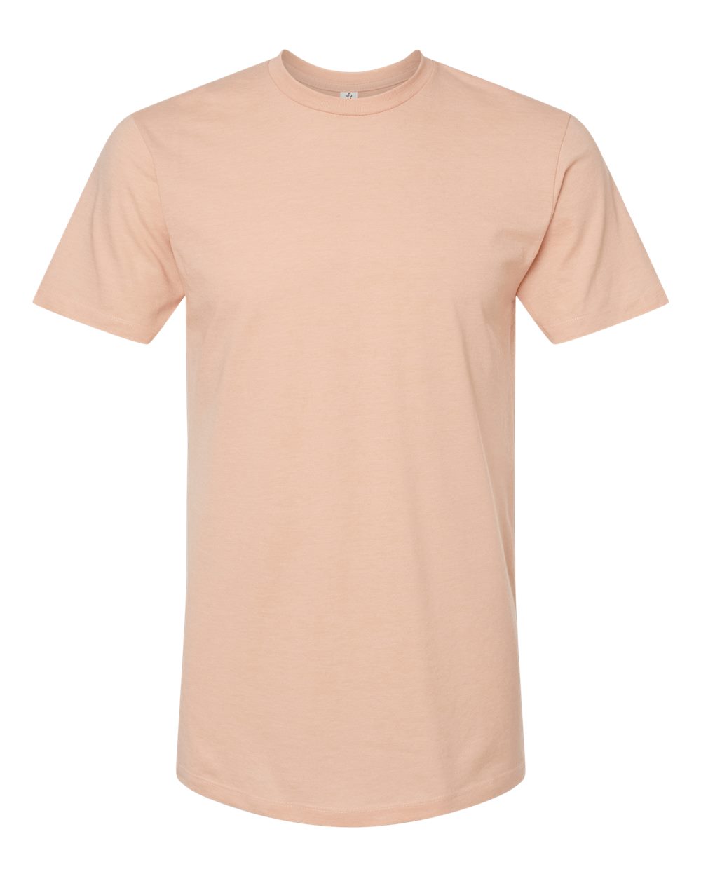 Front View of Peach Heather Premium Cotton Blend T-Shirt - 541