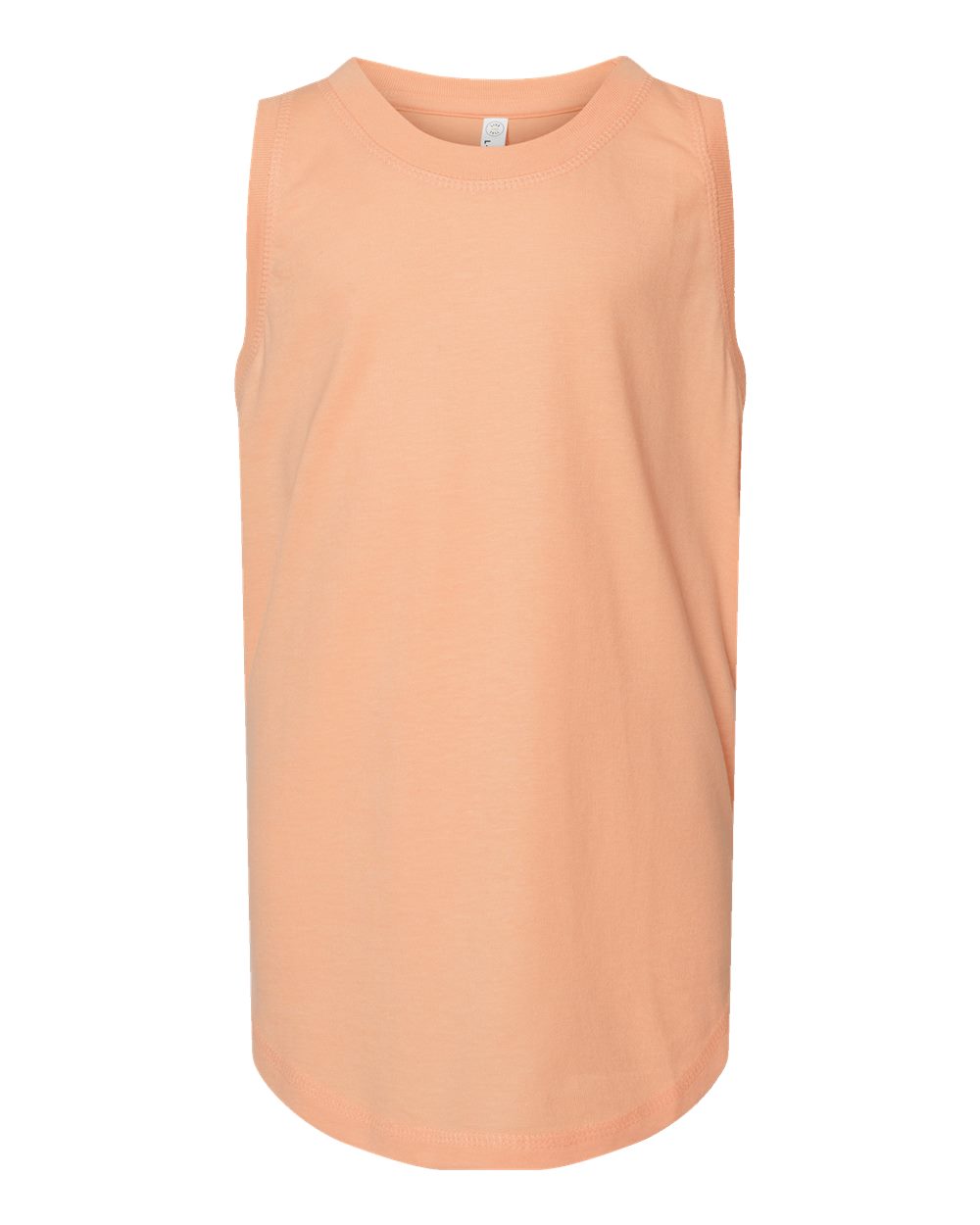 Front View of Peachy Girls' Relaxed Fine Jersey Tank - 2692
