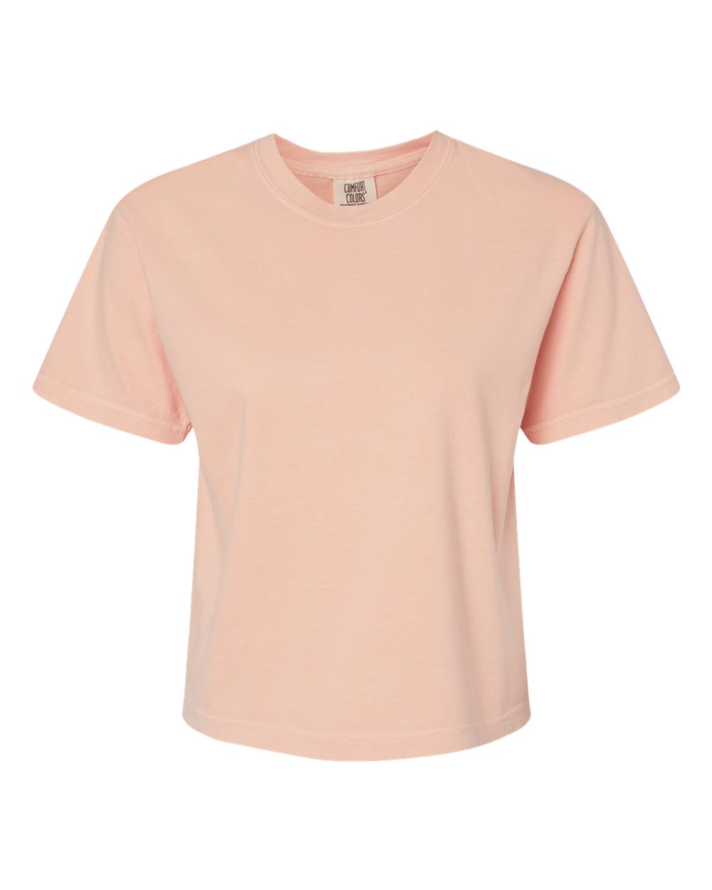 Front View of Peachy Women's Heavyweight Boxy T-Shirt - 3023CL