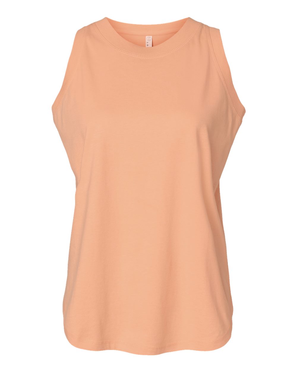 Front View of Peachy Women's Relaxed Fine Jersey Tank - 3592