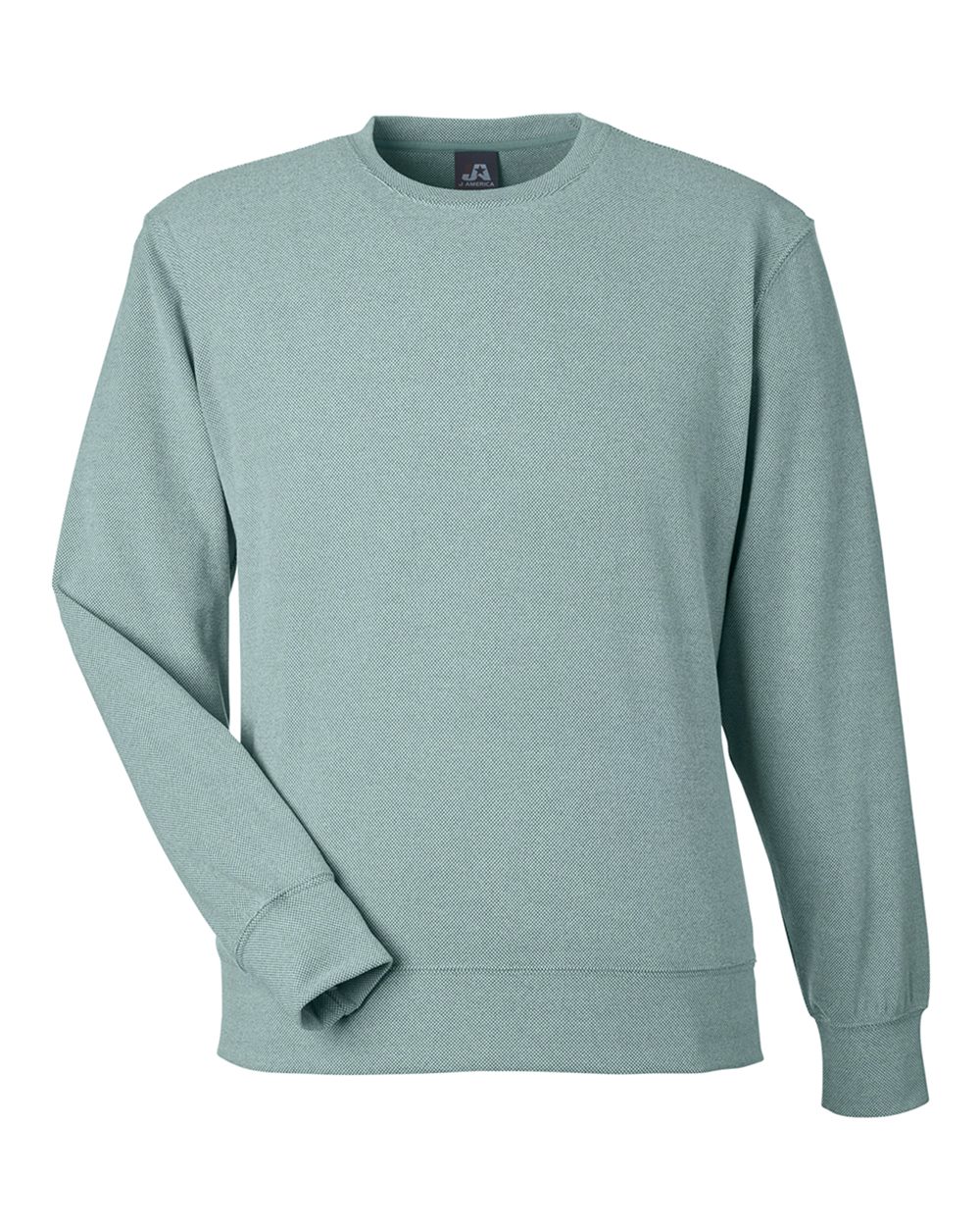 Front View of Peacock Element Fleece Crewneck Sweatshirt - 8761