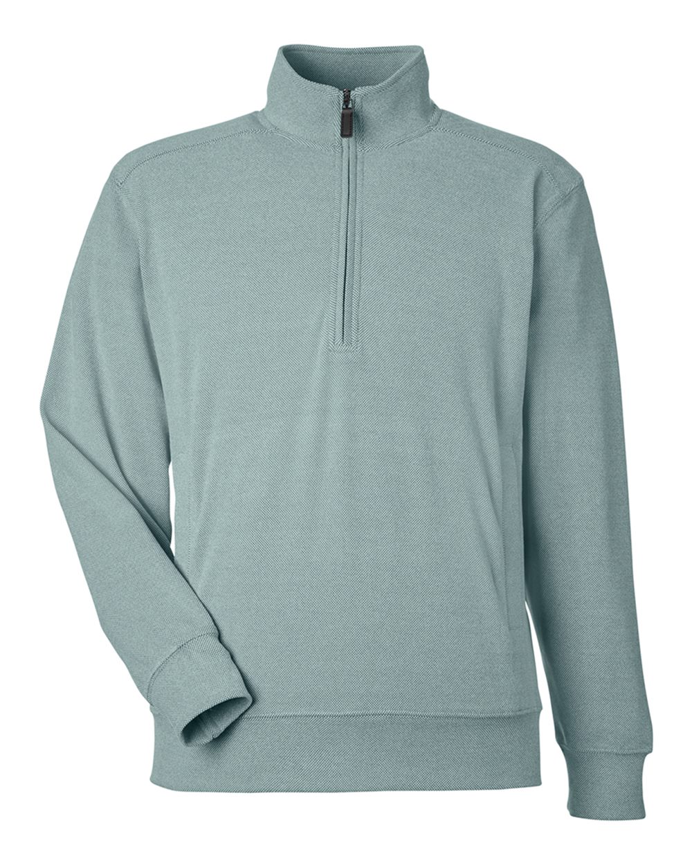 Front View of Peacock Element Fleece Quarter-Zip Sweatshirt - 8760