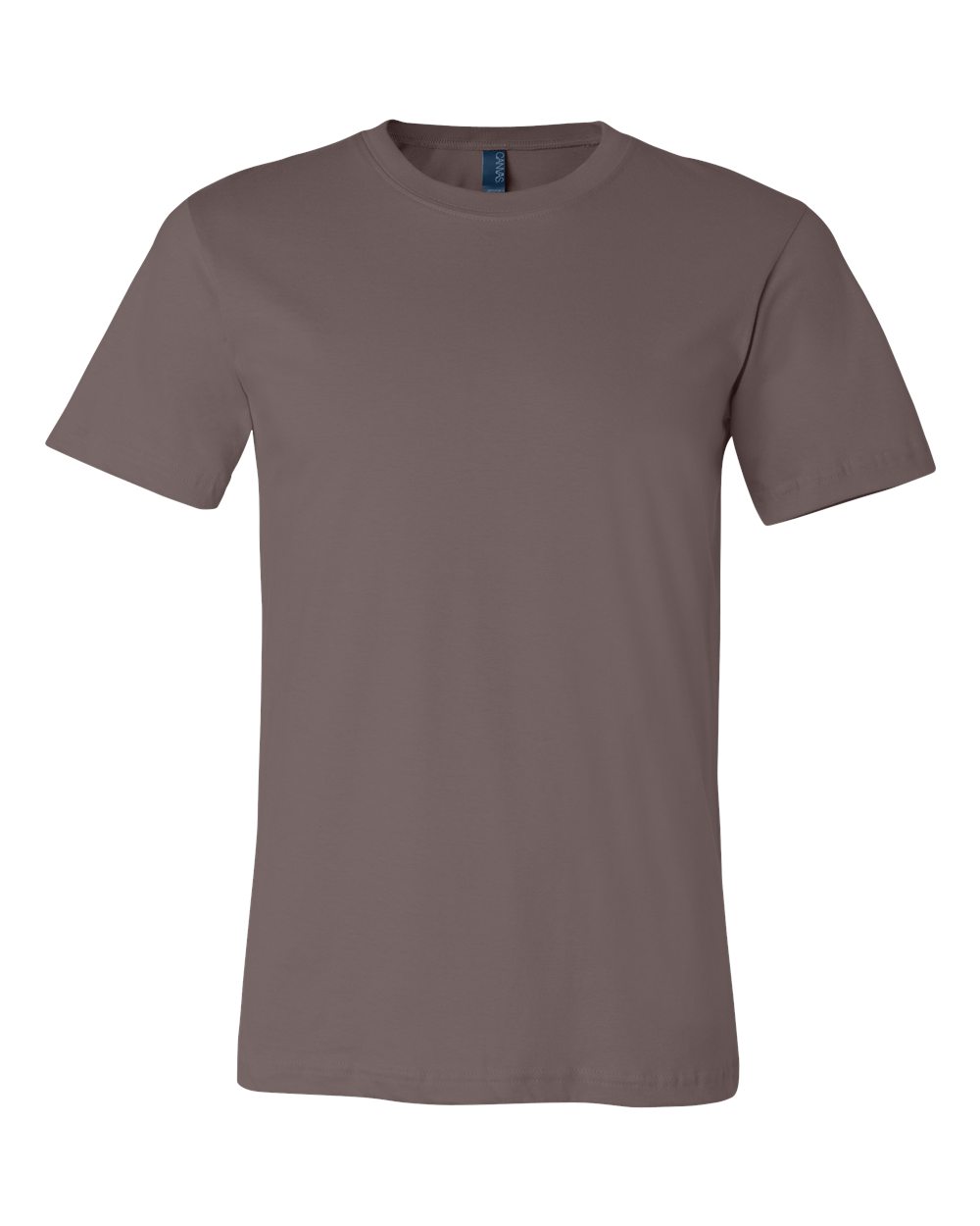 Front View of Pebble Brown Jersey Tee - 3001
