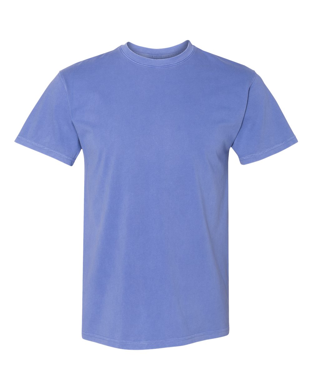 Front View of Peri Blue Inspired Dye Short Sleeve T-Shirt - 7410