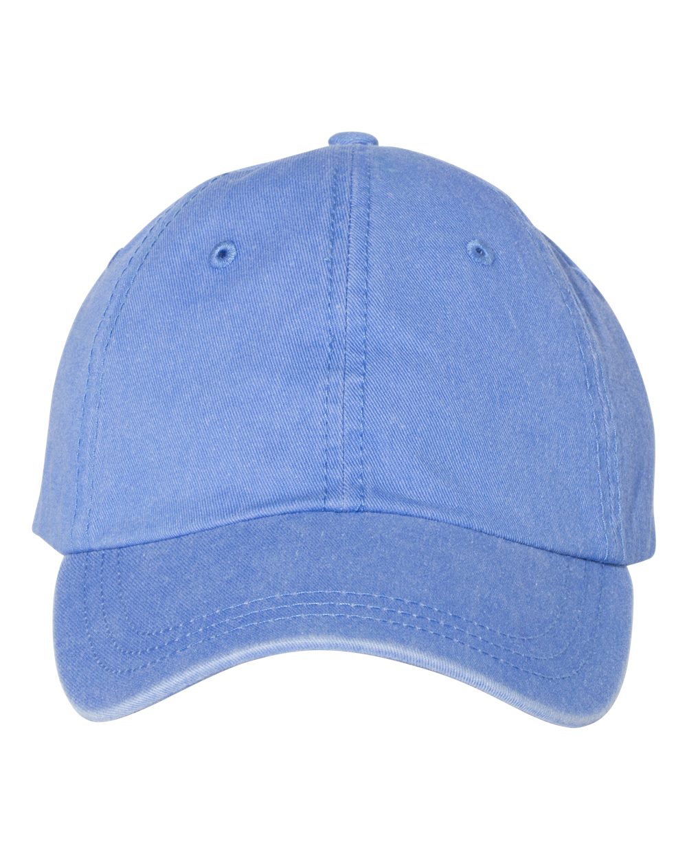 Front View of Periwinkle Pigment-Dyed Cap - SP500