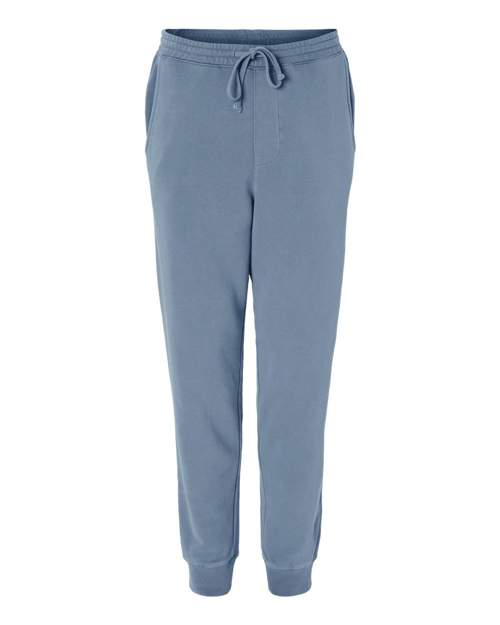 Front View of Pigment Slate Blue Pigment-Dyed Fleece Pants - PRM50PTPD