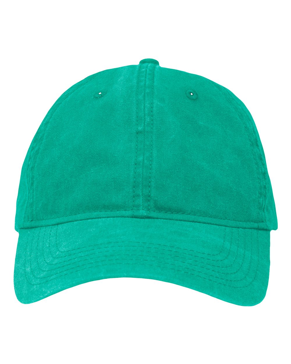Front View of Pigment Teal Dad Hat Fit - SP1700