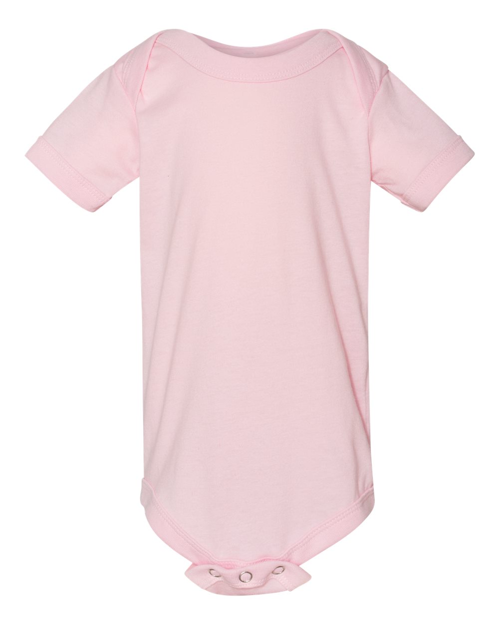 Front View of Pink Infant Jersey One Piece - 100B