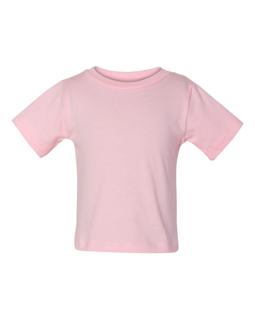 Front View of Pink Infant Jersey Tee - 3001B