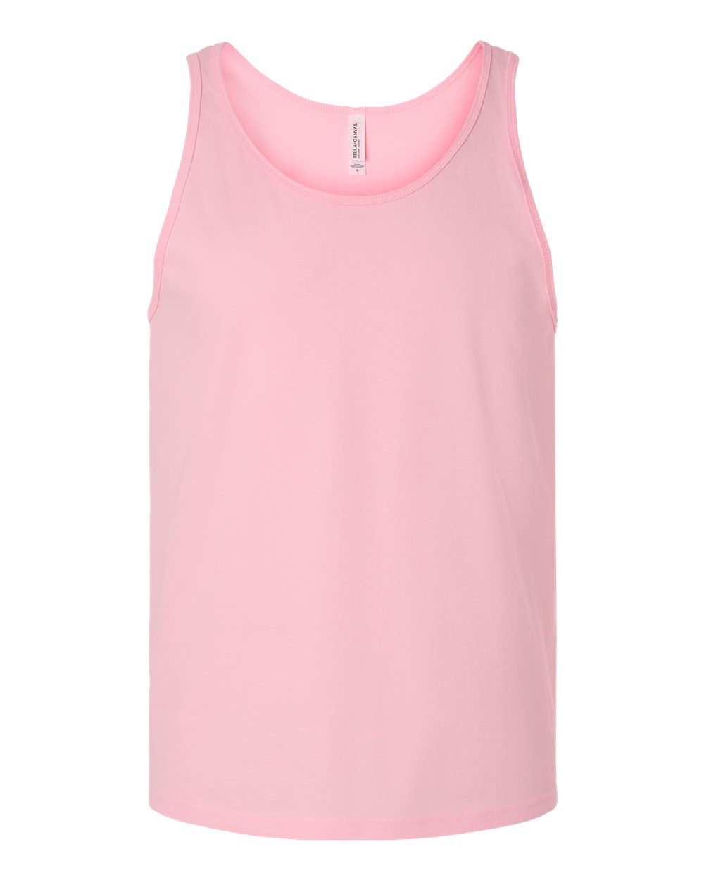 Front View of Pink Jersey Tank - 3480